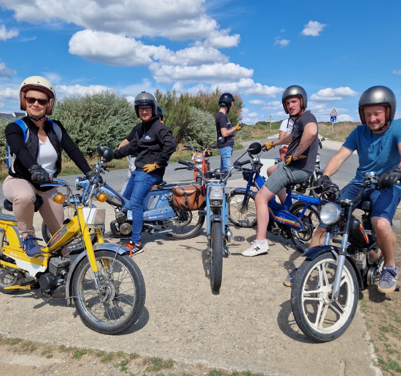 Laser Morbihan mobylette vintage cohésion insolite